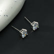 CODI Argent (Or Blanc) : Boucles d'oreilles quotidiennes essentielles en moissanite (alternative au diamant)