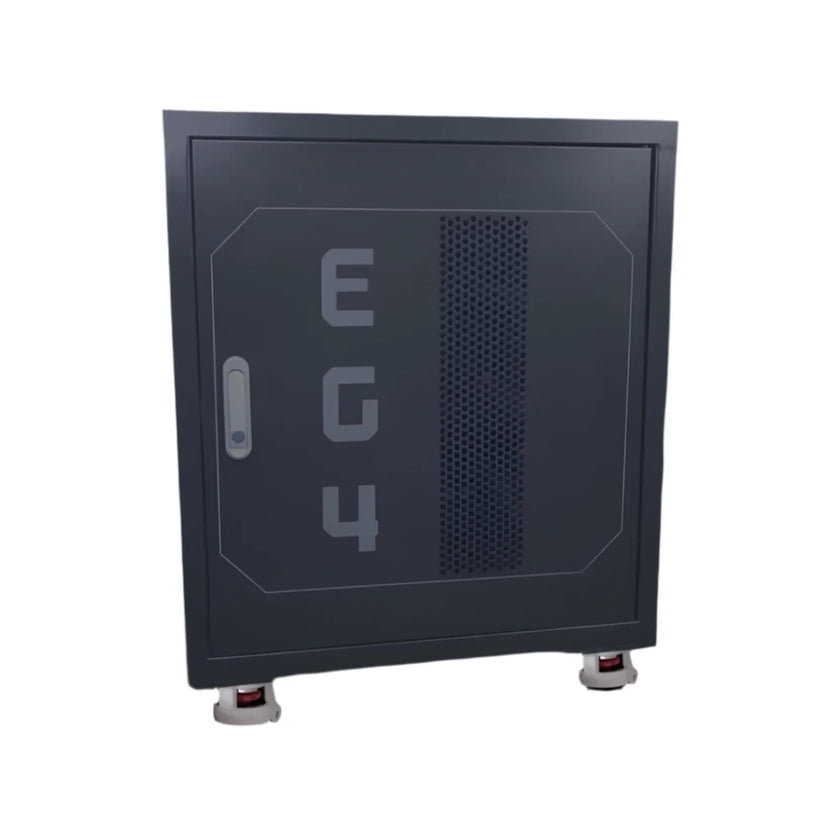 EG4 Enclosed Battery Rack | 3 Slot | Wheels Included (Pre-Assembled)