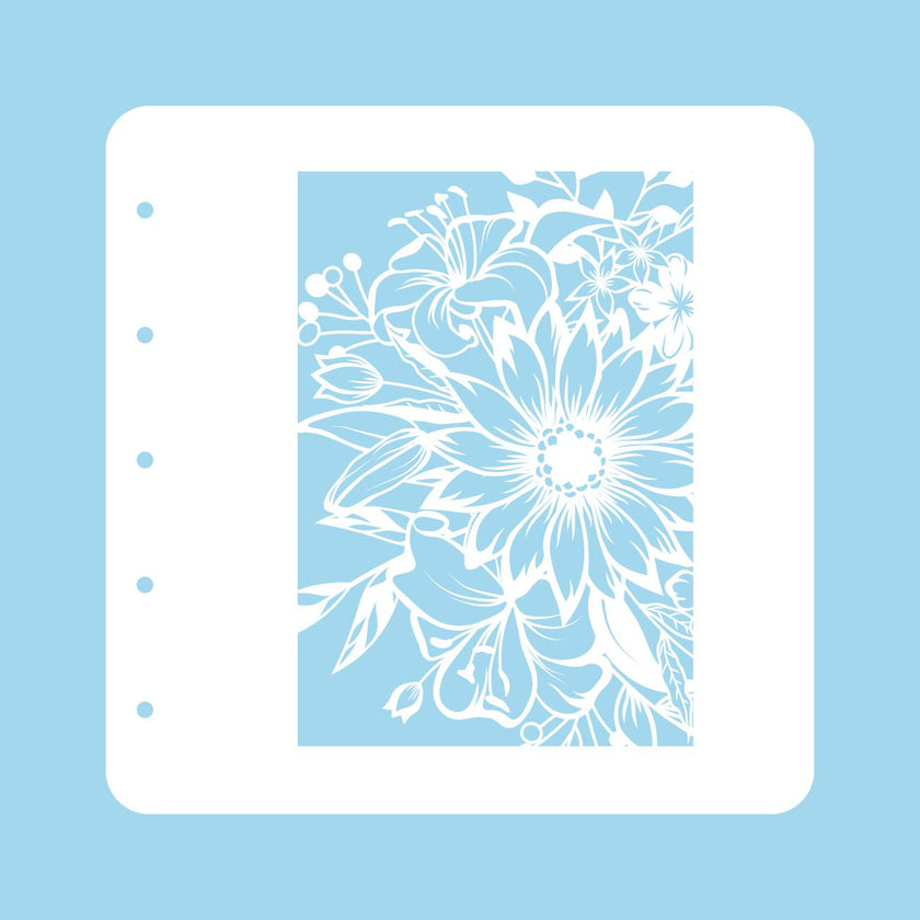 Stencil A6 For Magnetic Colour Set Flower 1