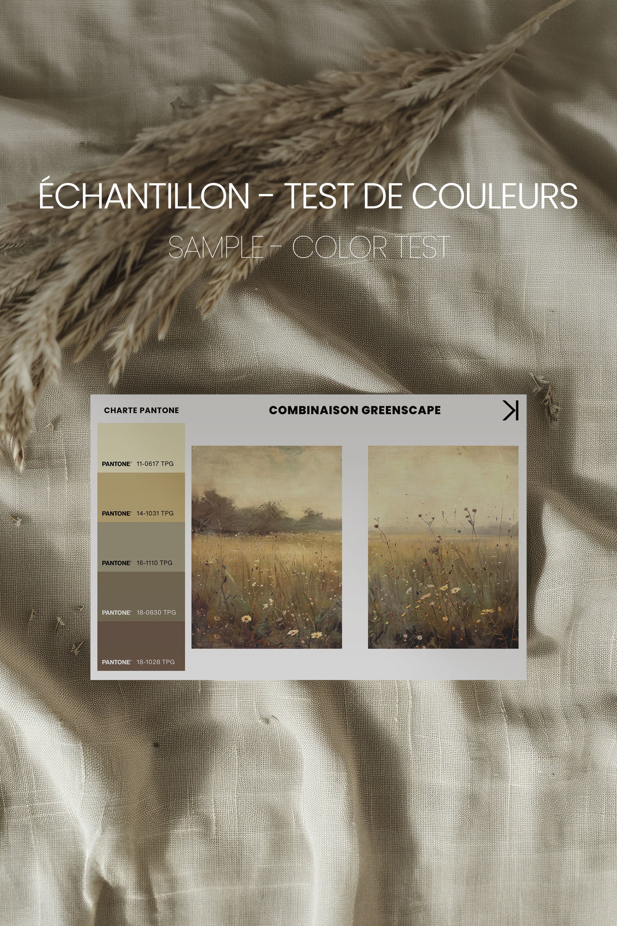 COMBINAISON GREENSCAPE (2 Oeuvres sur toile étirée)