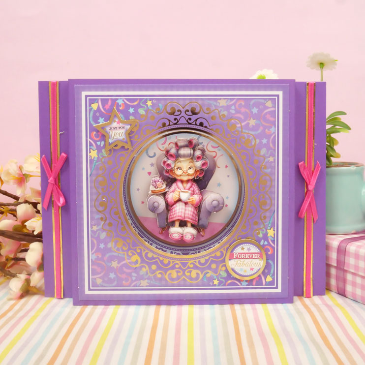 Delightful Golden Oldies Decoupage Card Kit
