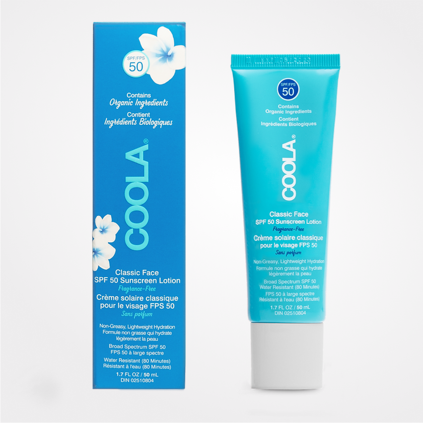 COOLA Classic Face SPF 50 Fragrance Free Lotion