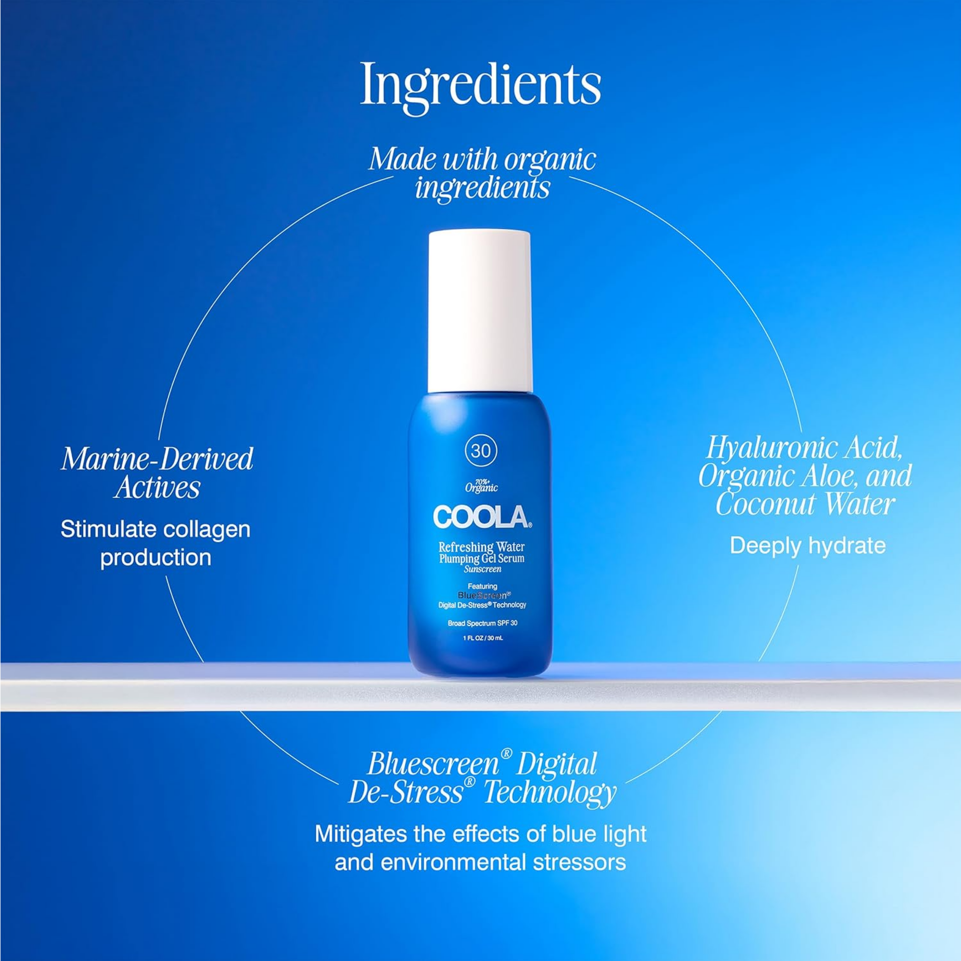 COOLA Refreshing Water Plumping Gel Serum