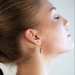 Style CORNING Argent (Or Blanc) : Boucles d'oreilles en forme de têtard – Élégance unique avec une touche ludique.