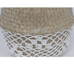 Costa - Seagrass Basket With White Net Pattern