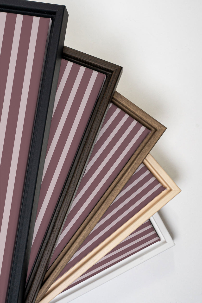 LAVENDER STRIPES, Oeuvre sur toile étirée