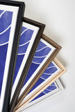 REFLET INDIGO, Oeuvre sur toile étirée