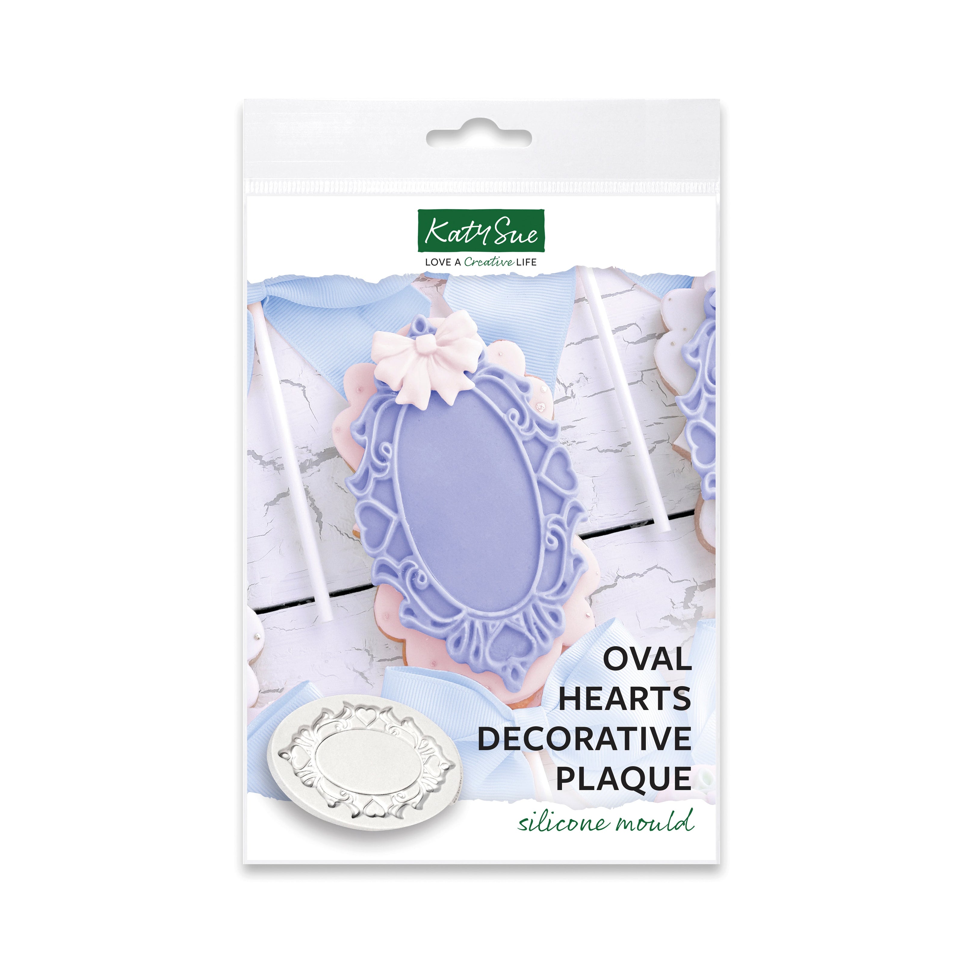 Oval Hearts Silicone Mould