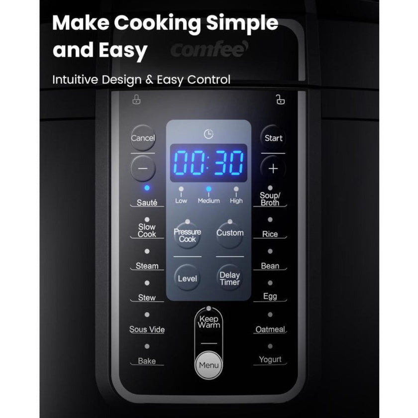 COMFEE CPC60D7ABB 9 in 1 Multi Pressure Cooker - Blemished package with full warranty