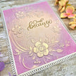 Creative Expressions Blossom Wreath Companion Colouring Stencils 6 in x 8 in Set of 2