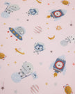 Muslin Fitted Crib Sheet - Astro Explorers