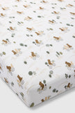 Muslin Fitted Crib Sheet - Bears on Bikes