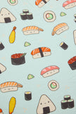 Muslin Fitted Crib Sheet - Sushi