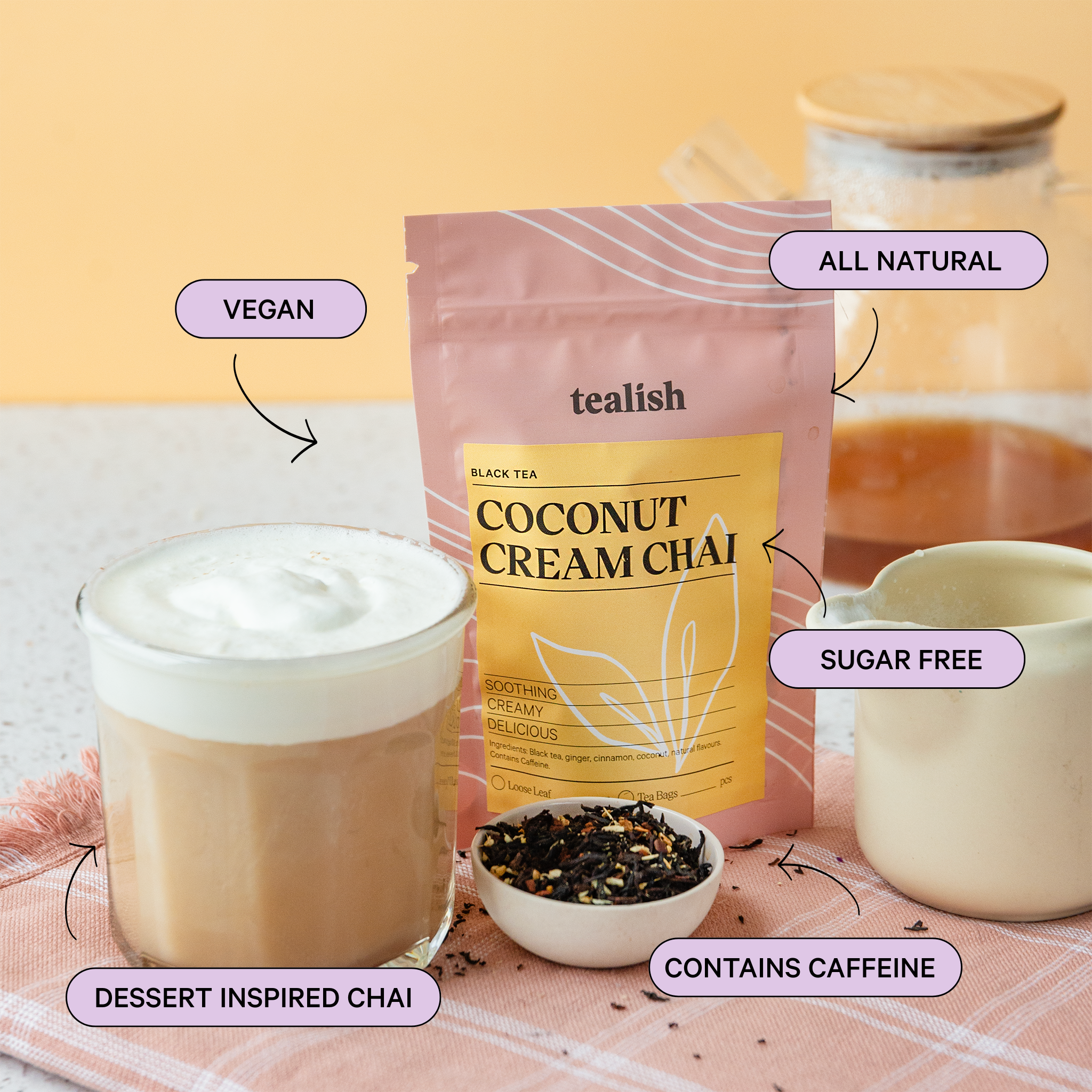Chai à la crème de coco
