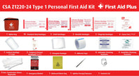 CSA Type 1 First Aid Kit, Personal First Aid Kit
