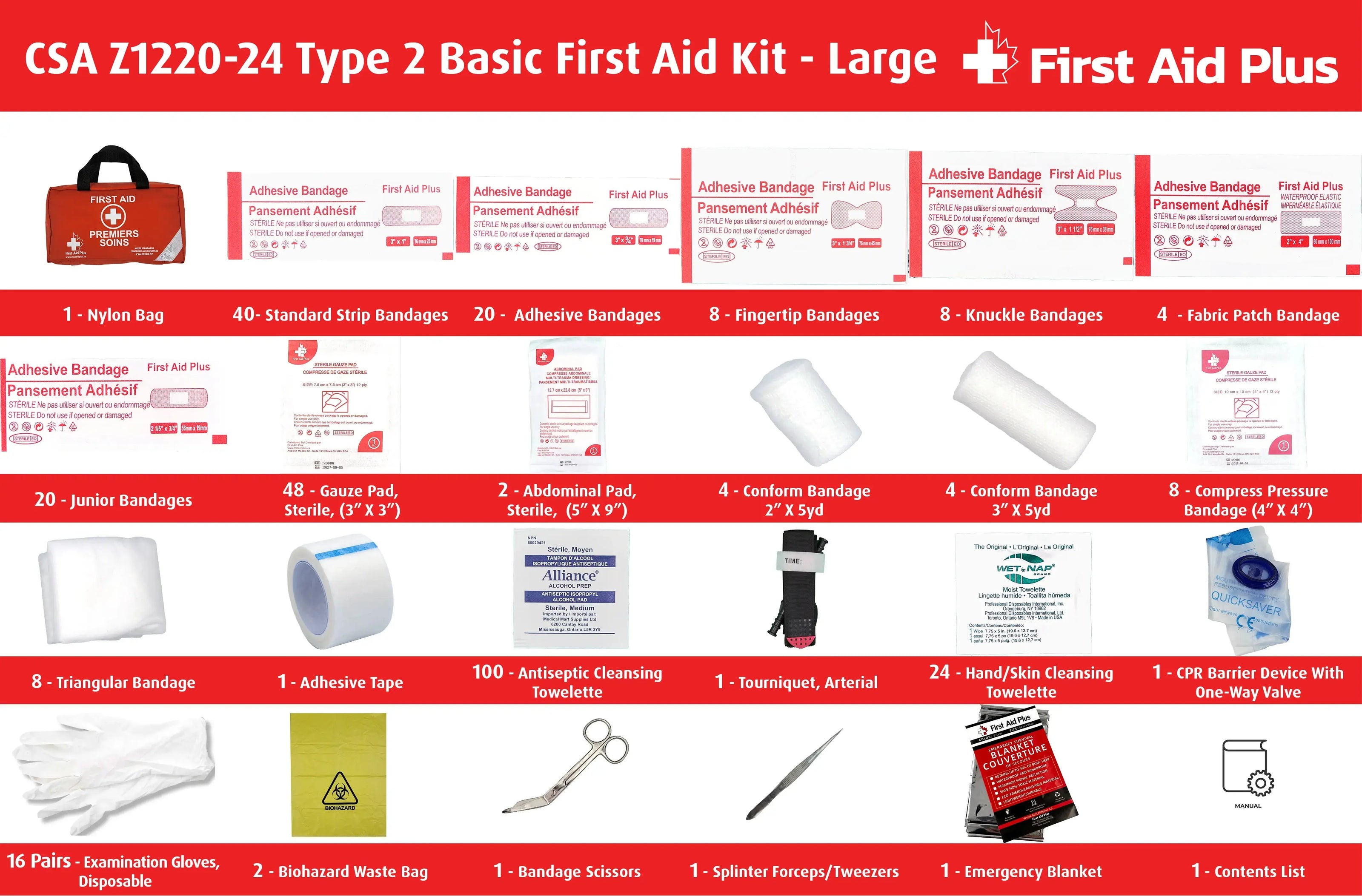 CSA First Aid Kit, Type 2 Basic - Large (51-100 Workers)