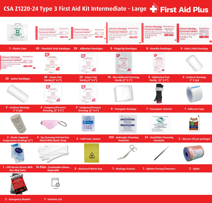 CSA Type 3 Intermediate First Aid Kit - Large (51-100 Workers)