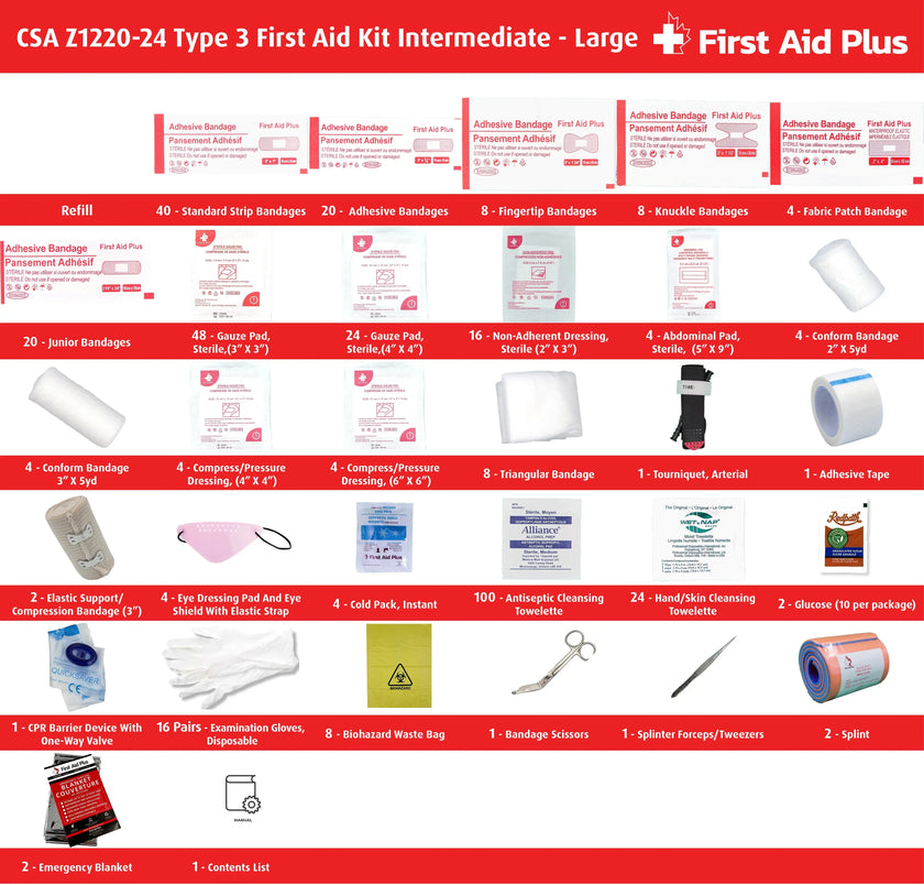 CSA Type 3 Intermediate First Aid Kit - Large (51-100 Workers)