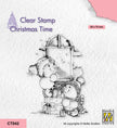 Nellie's Choice Clear Stamp Christmas Time - Present Delivery