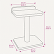 Noba Modern Plywood 1-Level Cat Tree