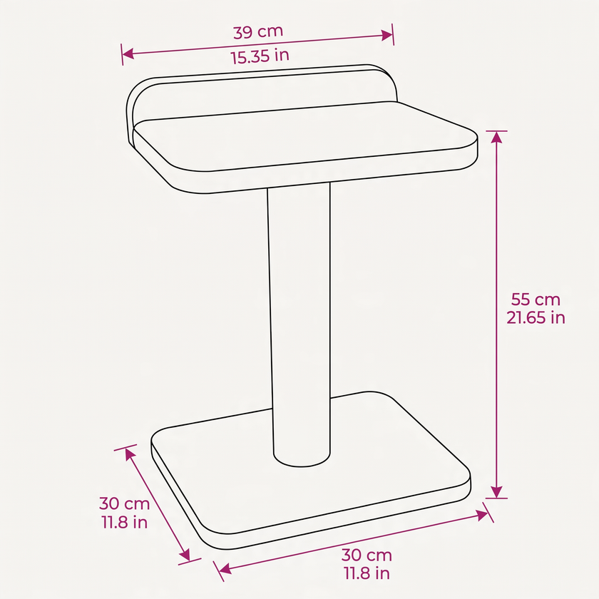 Noba Modern Plywood 1-Level Cat Tree
