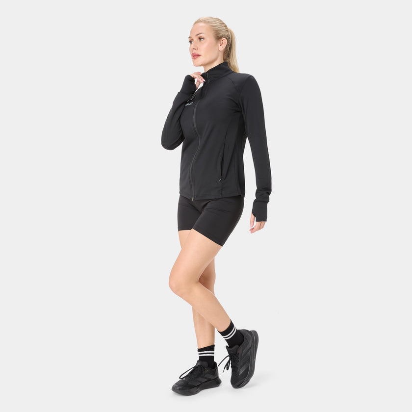 CTRLFORM_01 FULL ZIP TOP — WAR BLACK