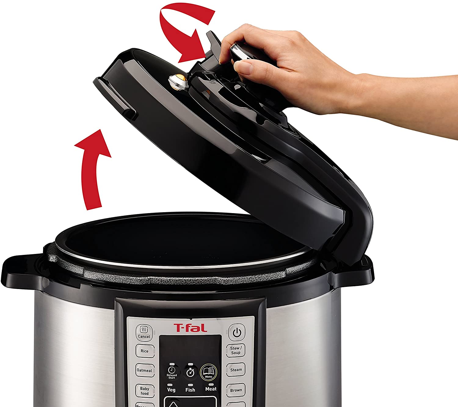 T-FAL Rapid Pro 12 in 1 Electric Pressure Cooker - Blemished package with full warranty - CY505E51
