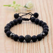 CZ Zircon Pave Lava Weaving Bracelet Men Beads