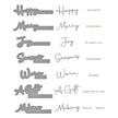Christmas Die & Glimmer Sentiments Hot Foil Plate & Die Set from the Classic Christmas Collection