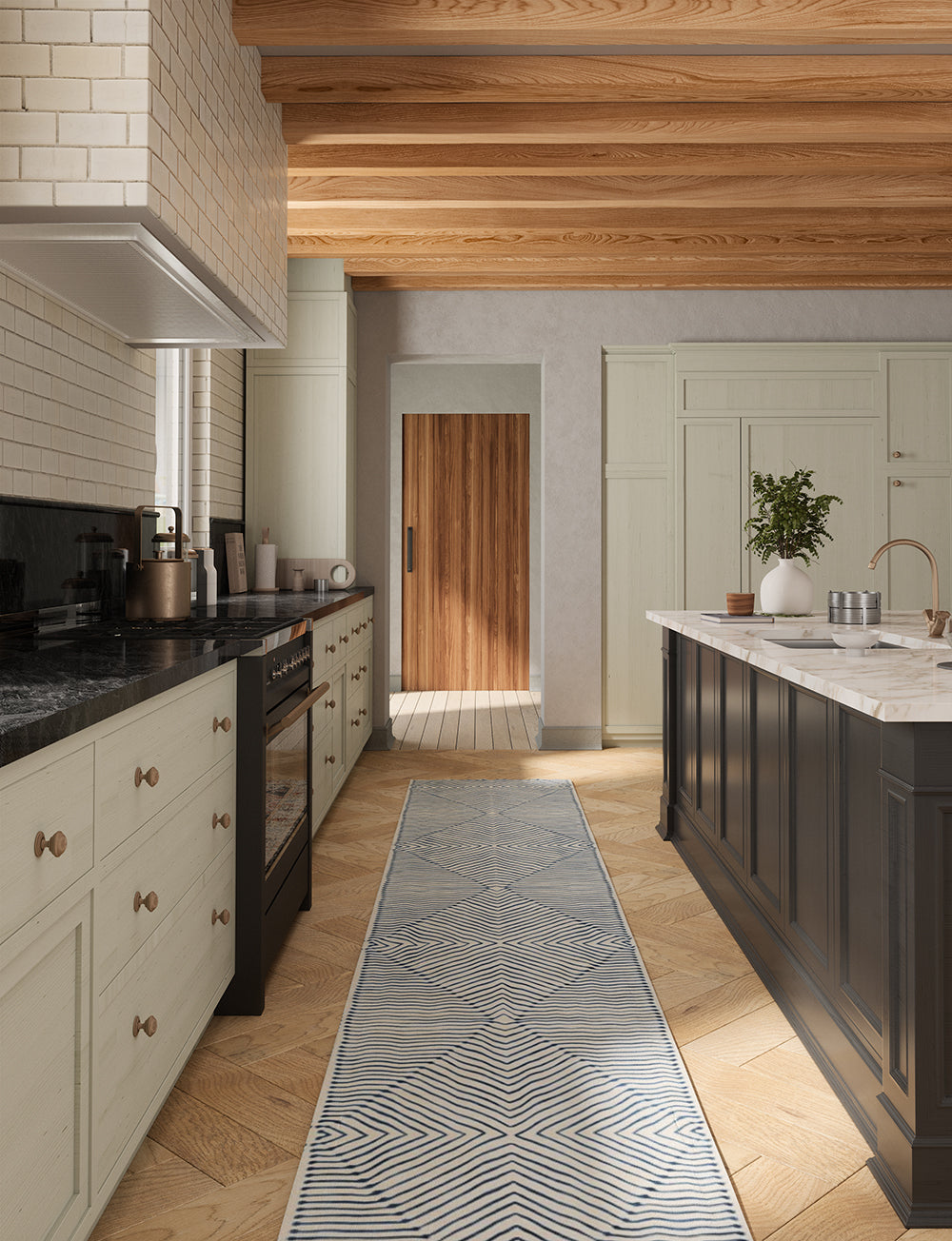 Calator Blue & Ivory Rug