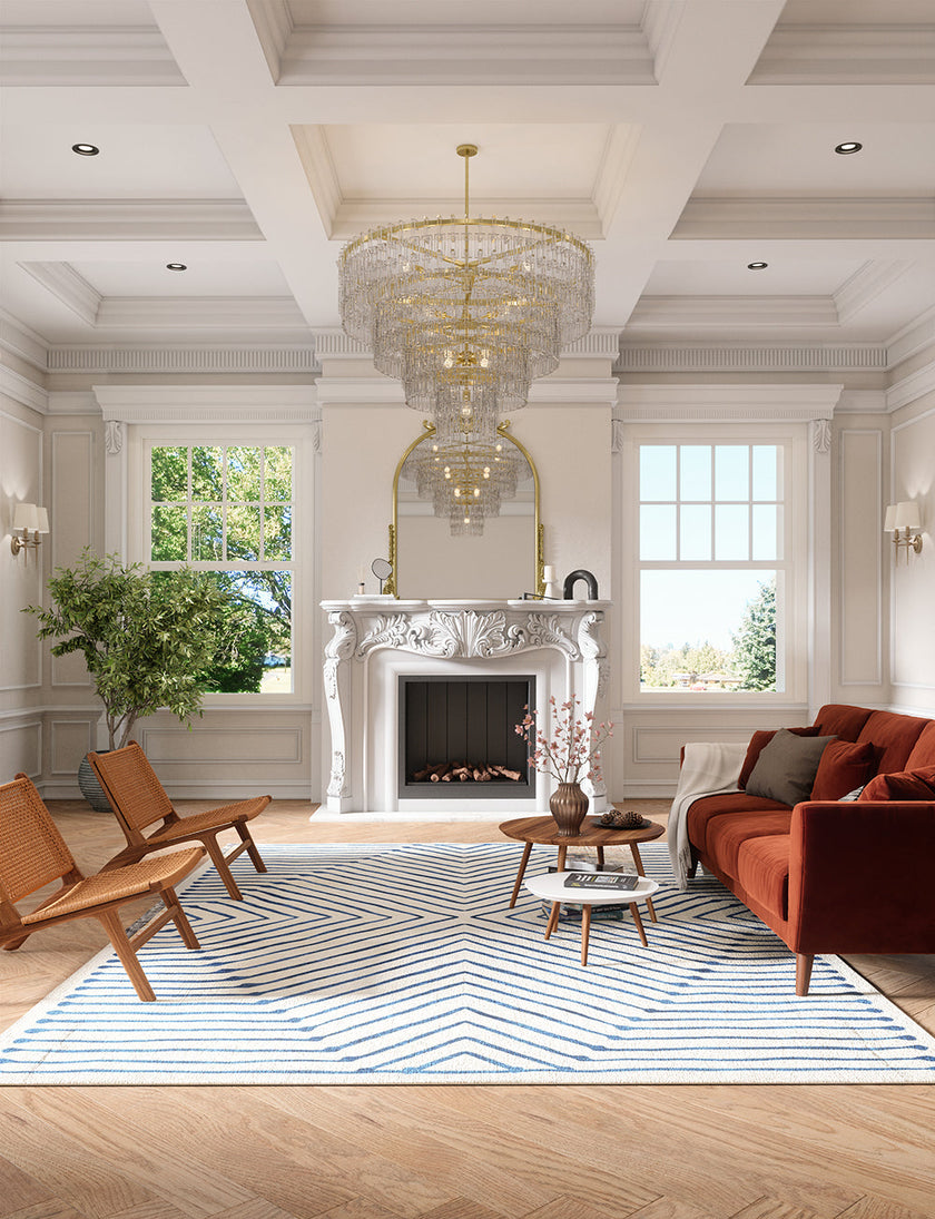 Calator Blue & Ivory Rug