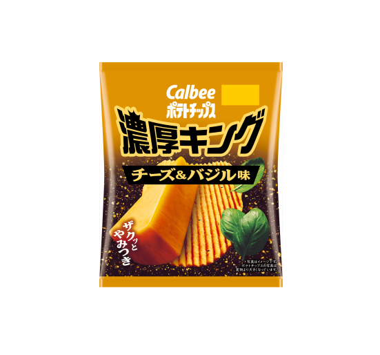 Calbee Potato Chips Rich King Cheese & Basil (52G) [Best Before Date: 2026.11]