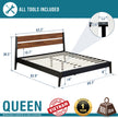 Callisto Solid Wood Bed Frame