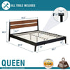 Callisto Deluxe Solid Wood Bed Frame