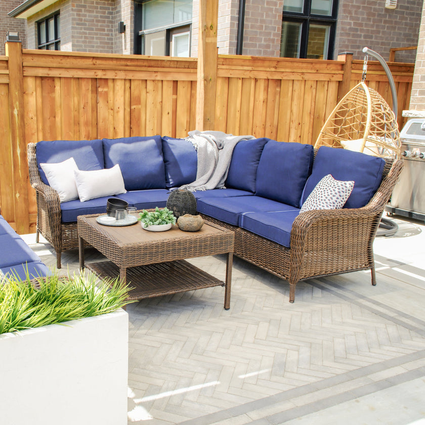 Cambridge 4-Piece Sectional Set With Coffee Table