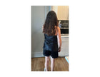 Women's Mulberry Silk Camisole and Boxer  Pajama Set Black