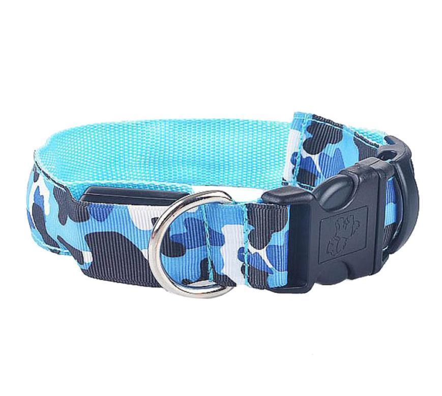 LED Camouflage Dog Collar – Luminous Safety Collar for Dogs | S M L XL