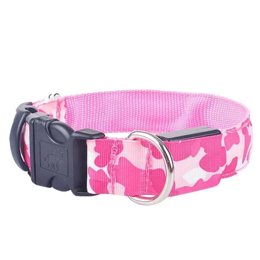LED Camouflage Dog Collar – Luminous Safety Collar for Dogs | S M L XL