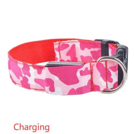 LED Camouflage Dog Collar – Luminous Safety Collar for Dogs | S M L XL