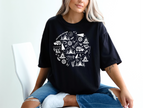 Camping Icons Personalized T-shirt | Lake Shirt | Custom Clothing