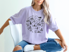 Camping Icons Personalized T-shirt | Lake Shirt | Custom Clothing
