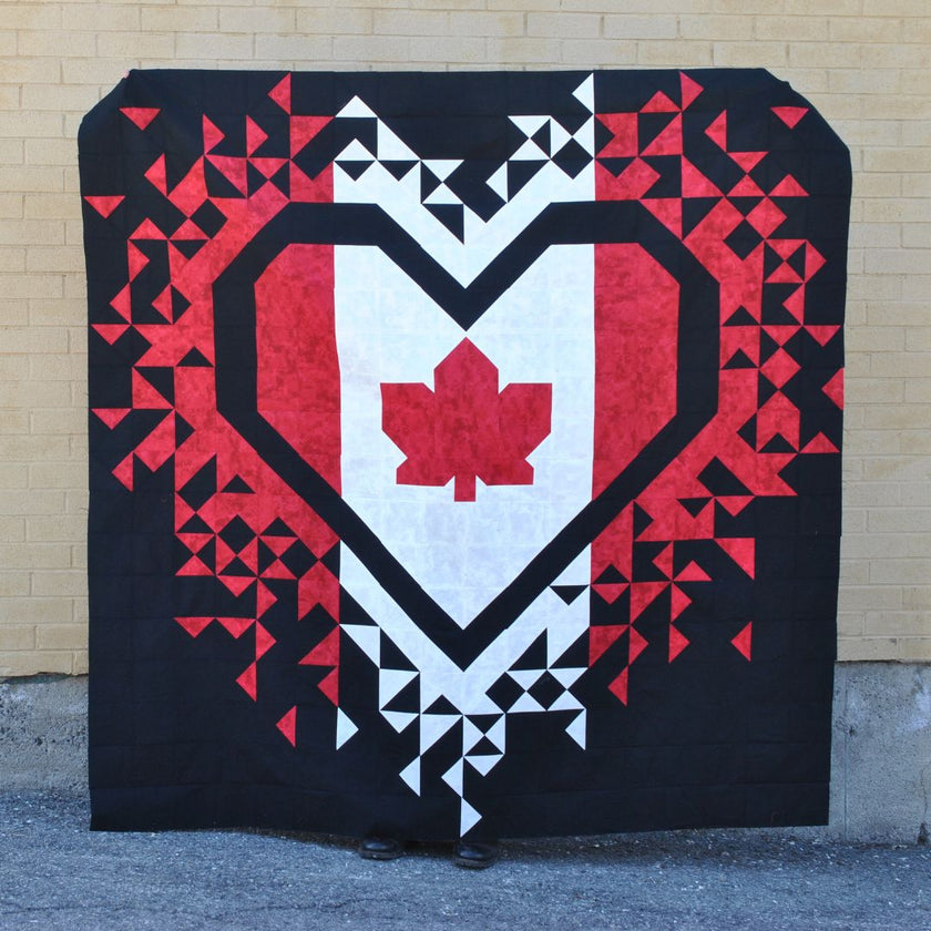 Exploding Heart of Canada Quilt Kit