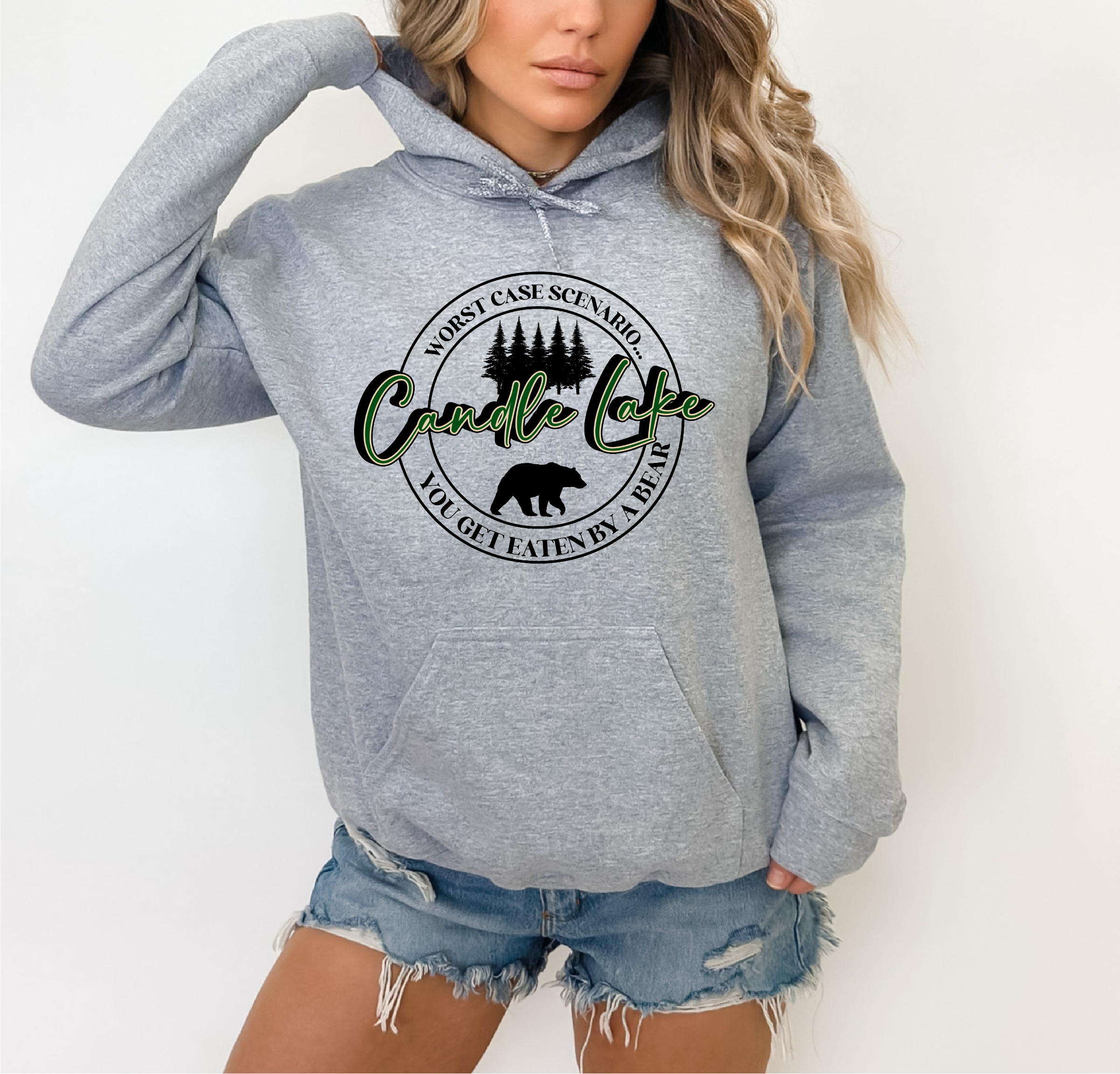 Worst Case Scenario Personalized Lake Hoodie