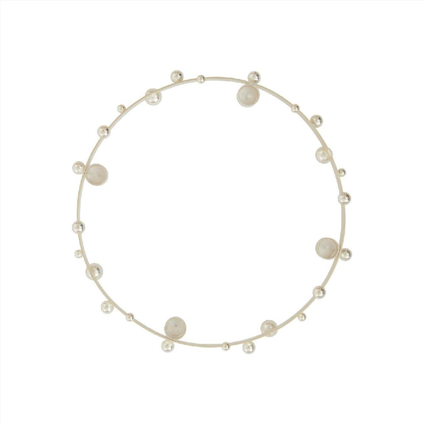 Candleholder Pearl Advent - Silver