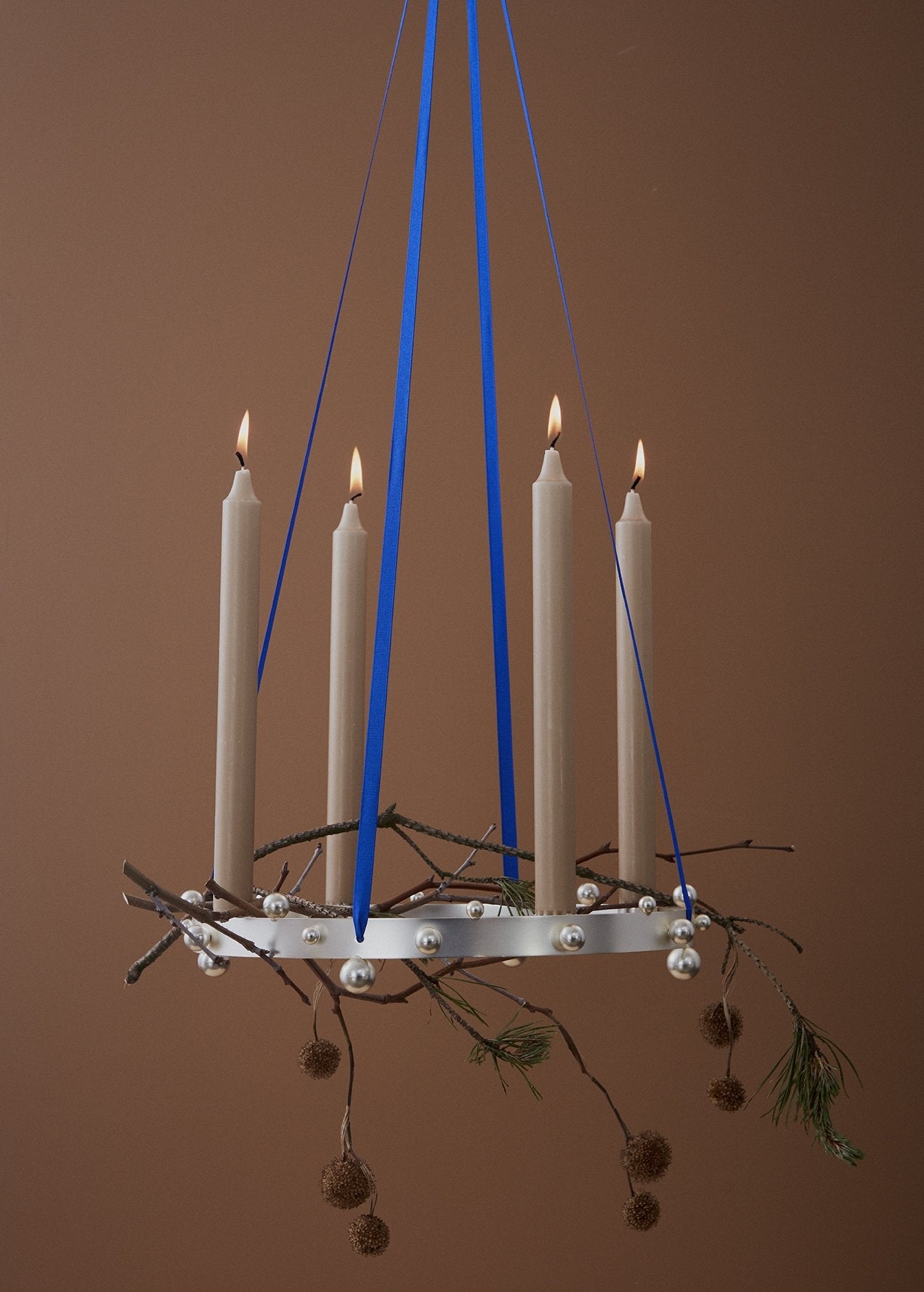 Candleholder Pearl Advent - Silver