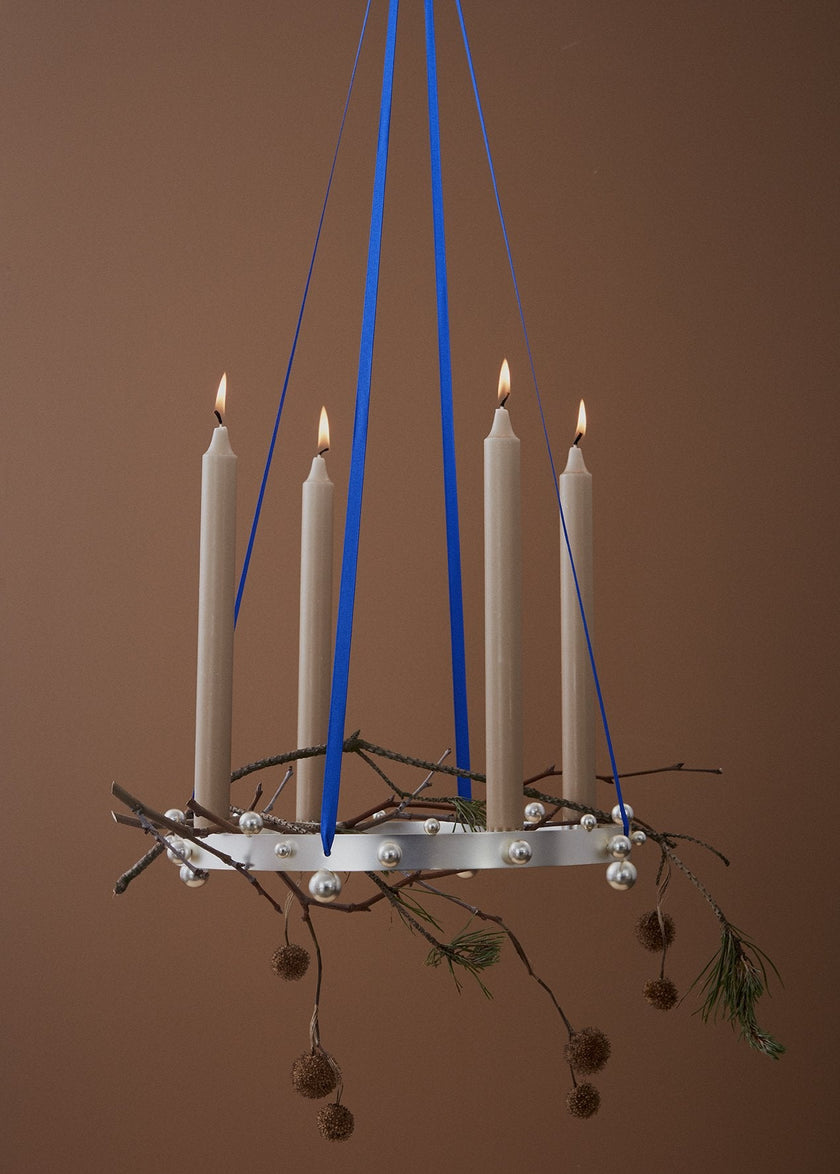 Candleholder Pearl Advent - Silver