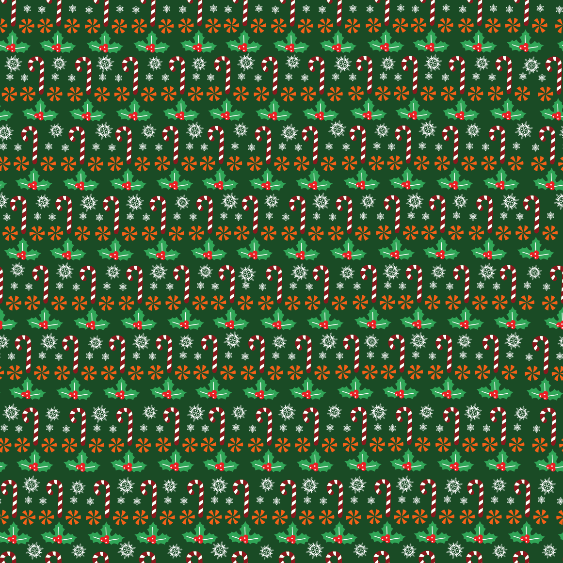Christmas Candy Canes  Adhesive Vinyl Pattern 6