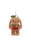 Keyring - Penelope the bunny with Cherry - Walnut - Snuggle Bunnies