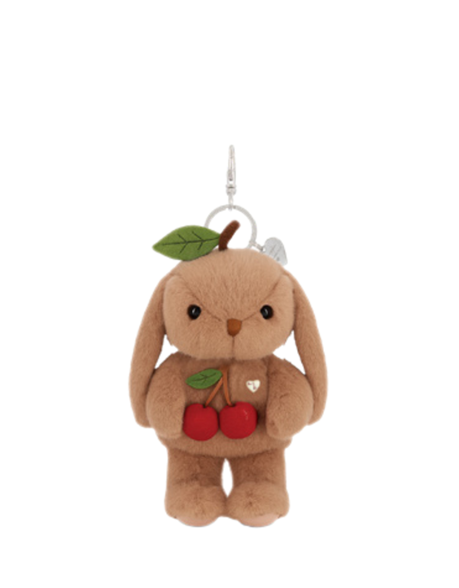 Keyring - Penelope the bunny with Cherry - Walnut - Snuggle Bunnies