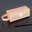 Canvas Double-Layer Stationery Box For Junior High School Students